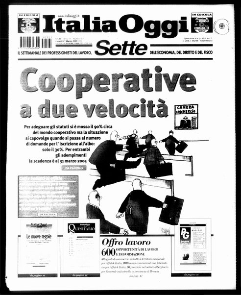 Italia oggi : quotidiano di economia finanza e politica